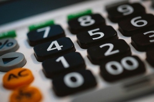 image of calculator buttons